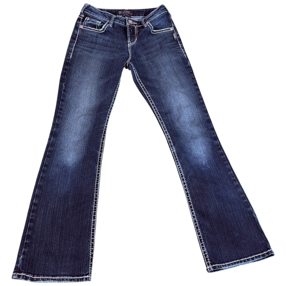 Silver Jeans Co. Natsuki Bootcut Jeans Womens 28x31 (27x29) Blue Denim Dark Wash